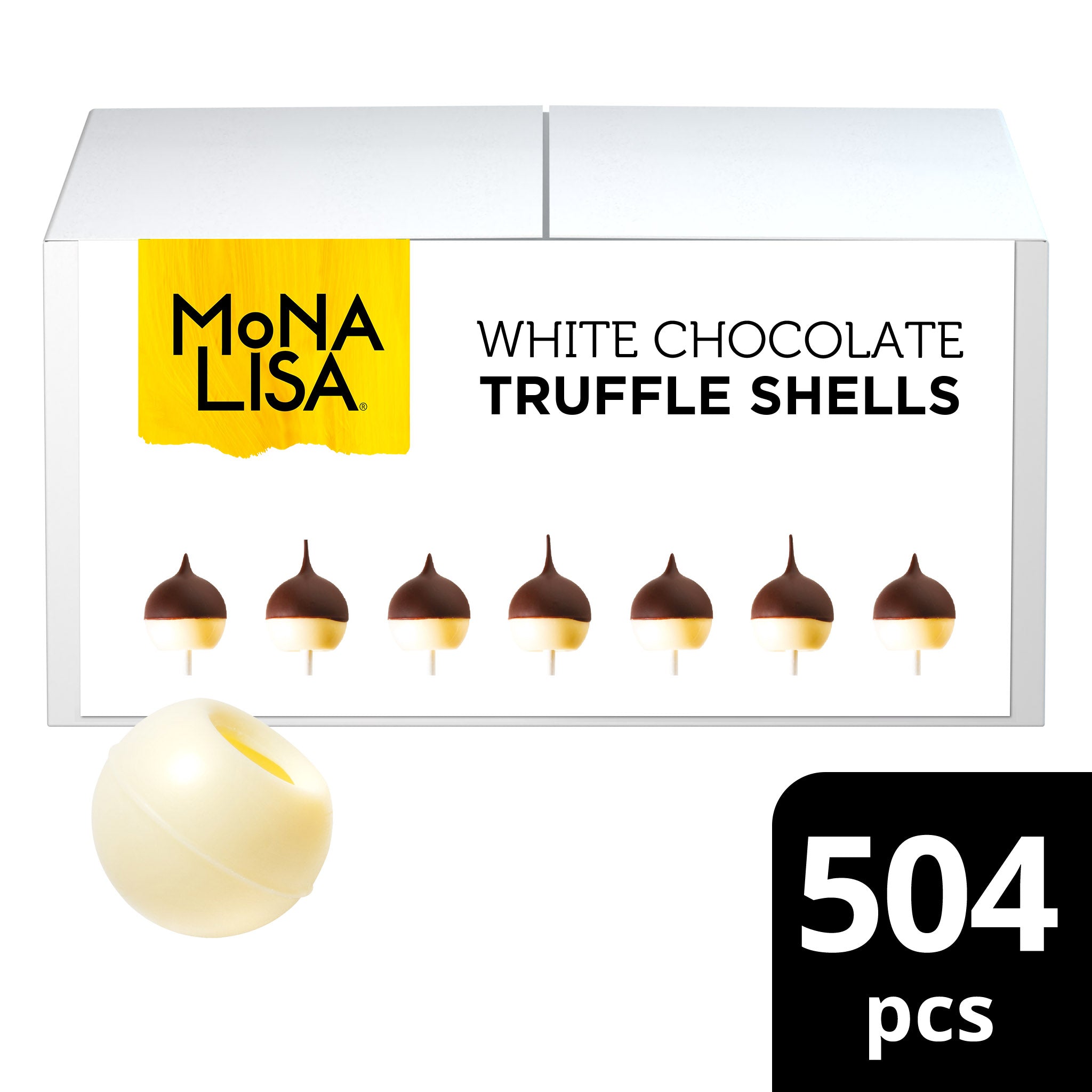 White Chocolate Truffle Shells