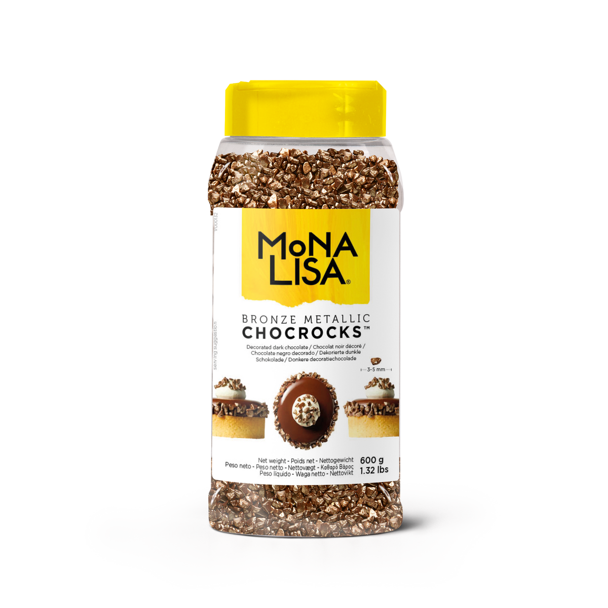 Bronze Metallic ChocRocks™ – Sparkling Dark Chocolate Sprinkles