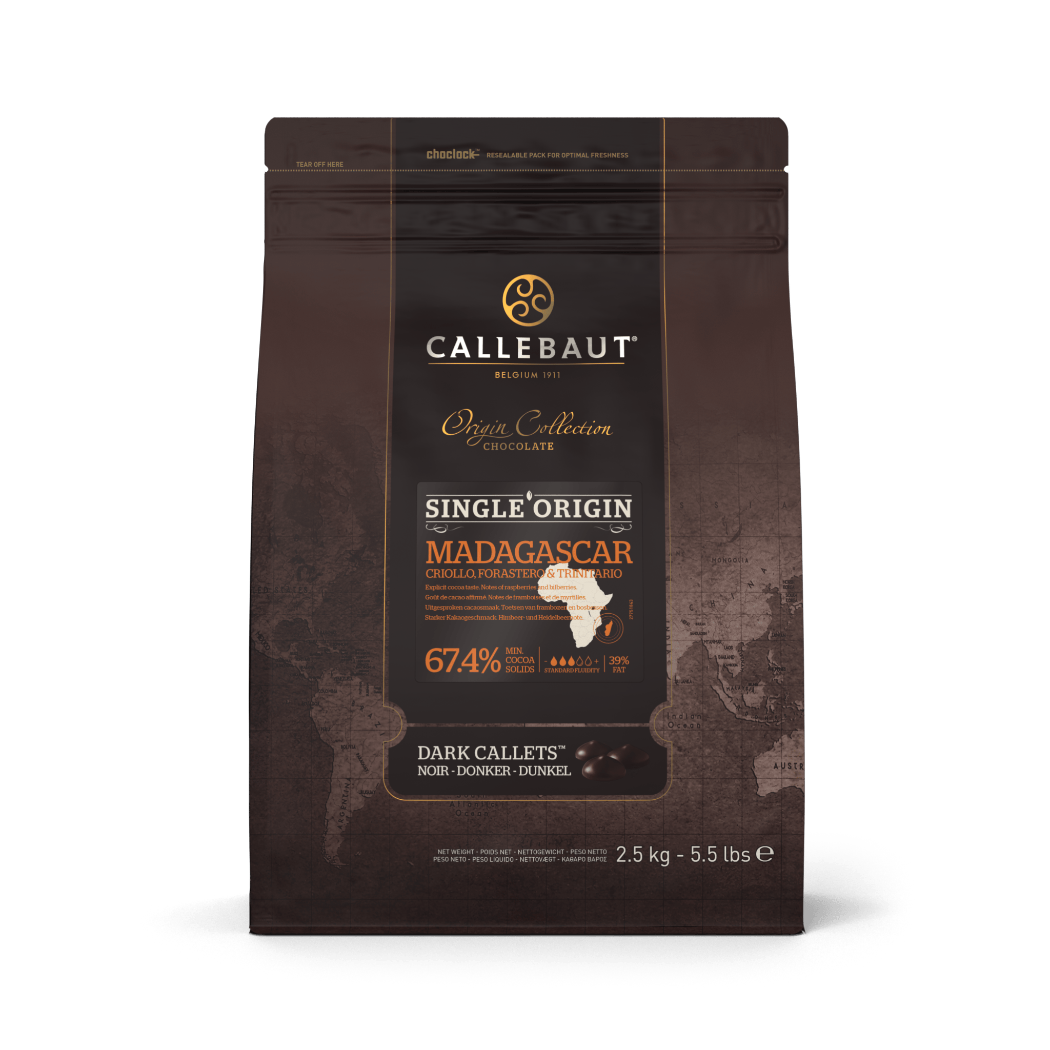 Dark Chocolate Callets: Single Origin Madagascar - Callebaut Shop