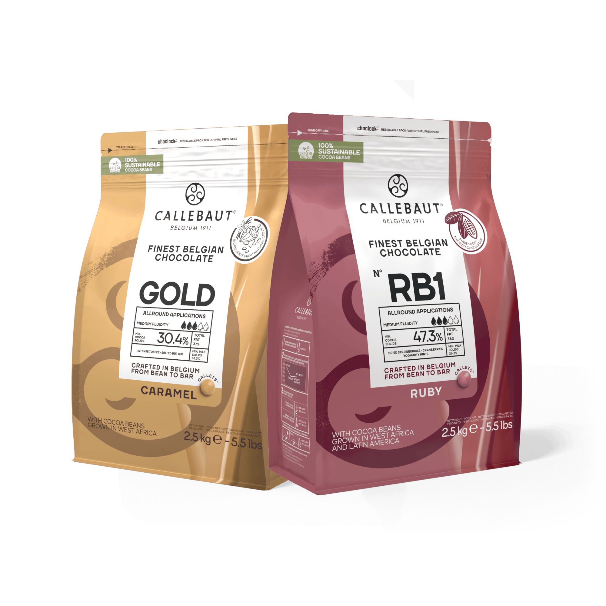 Ruby & Gold Explorers Pack 2.5kg - Callebaut Shop