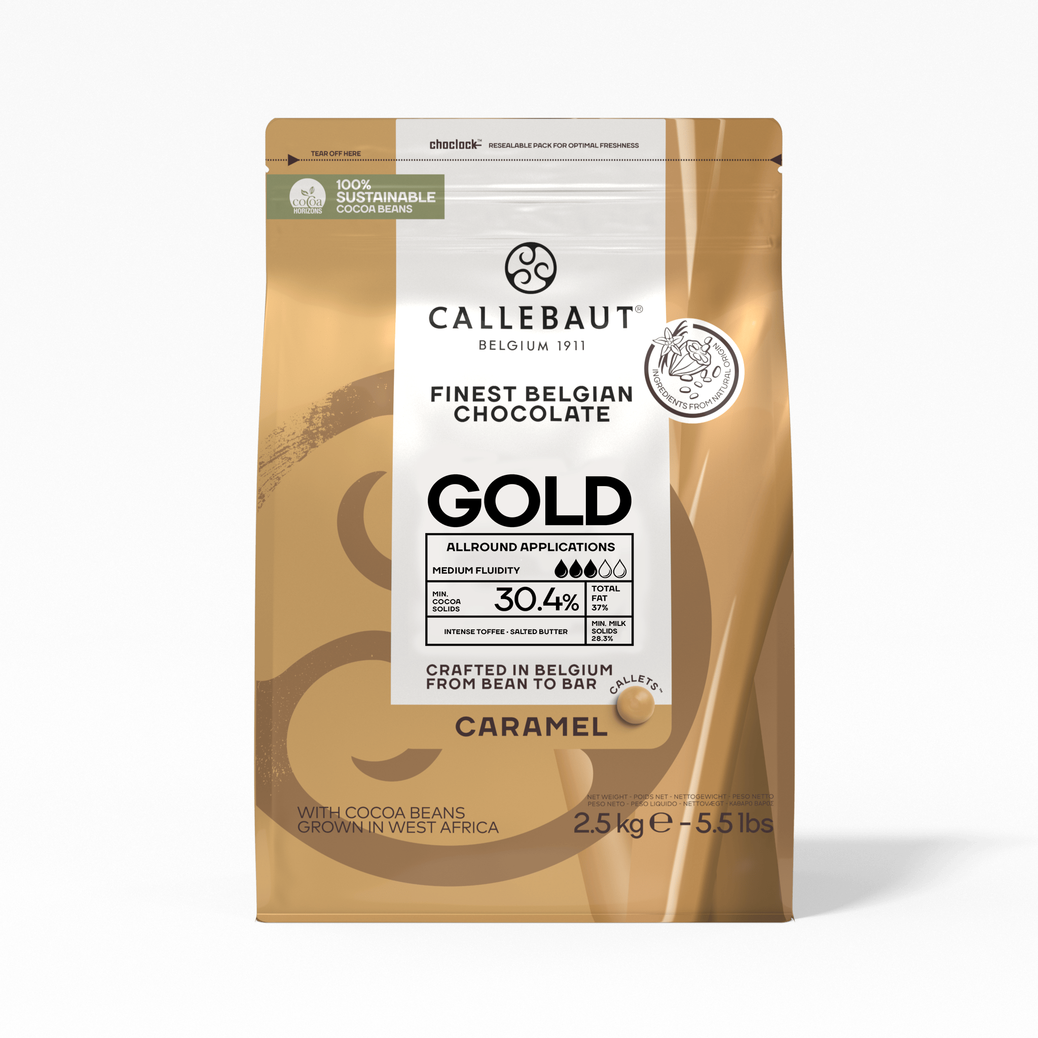 Caramel Chocolate Callets GOLD
