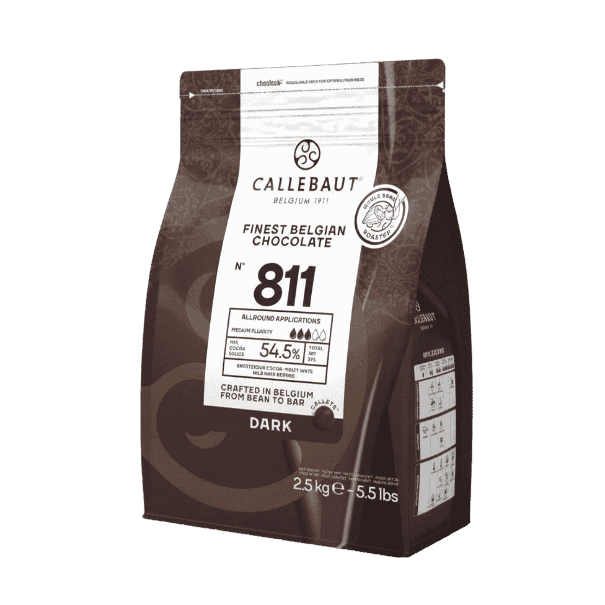 Dark Chocolate Callets 54.5% Recipe 811, , small