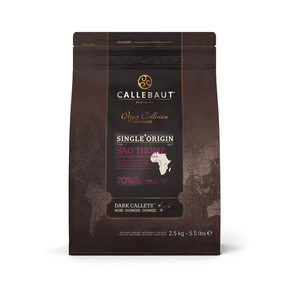 Zartbitter Schokoladen Callets Sao Tome 70% 2,5kg