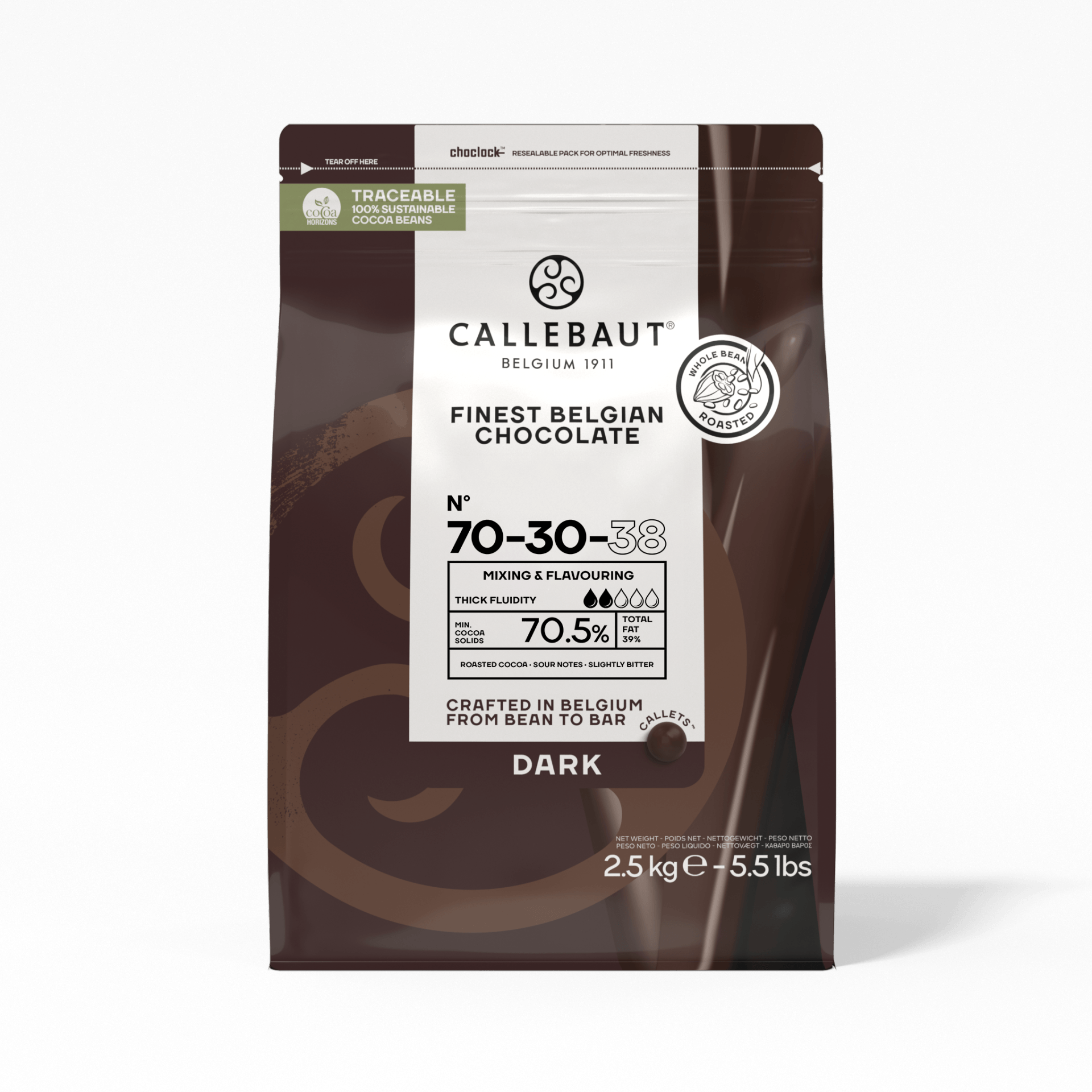 Zartbitter Schokoladen Callets 70,5% Rezept 70-30-38, , small