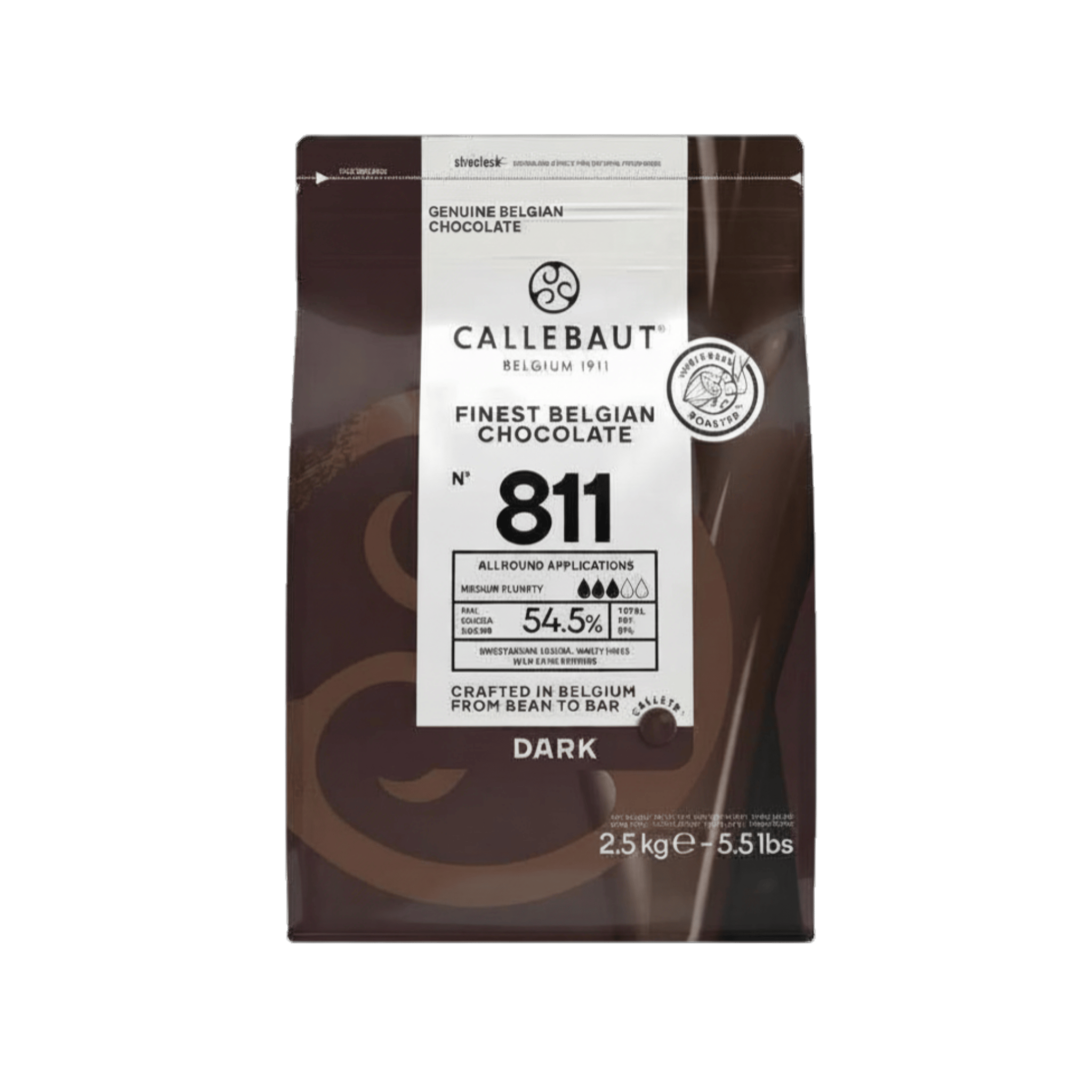 Dark Chocolate Callets 54.5% Recipe 811, , large