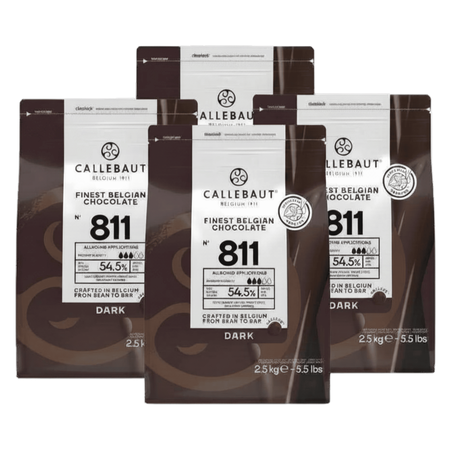 Dark Chocolate Callets 54.5% Recipe 811, , large