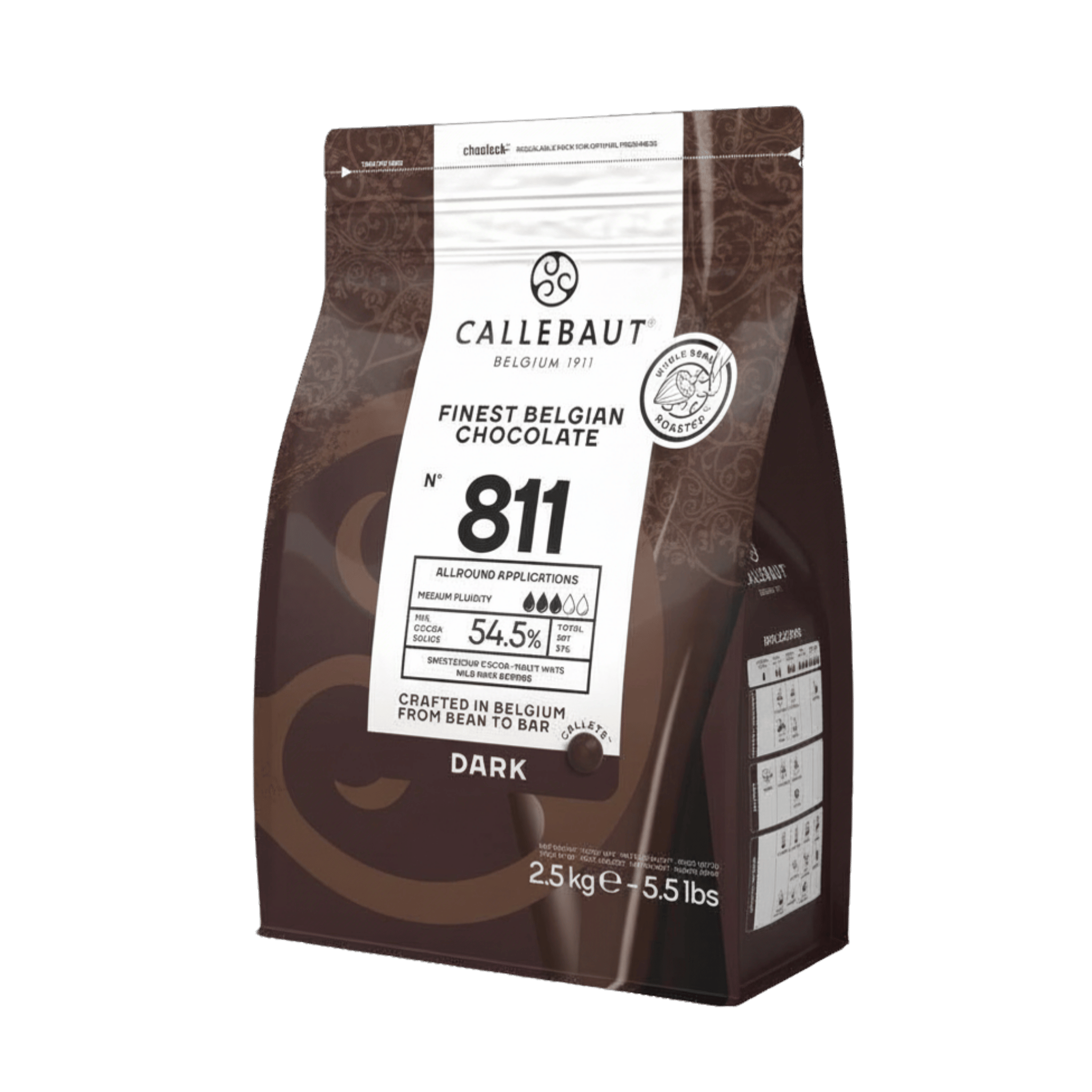 Dark Chocolate Callets 54.5% Recipe 811, , large
