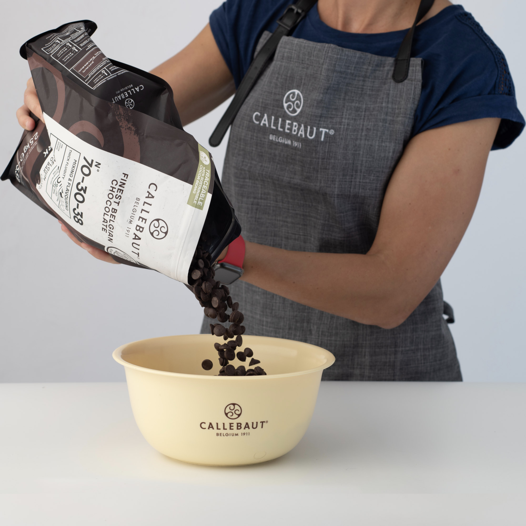 Zartbitter Schokoladen Callets 70,5% Rezept 70-30-38, , small
