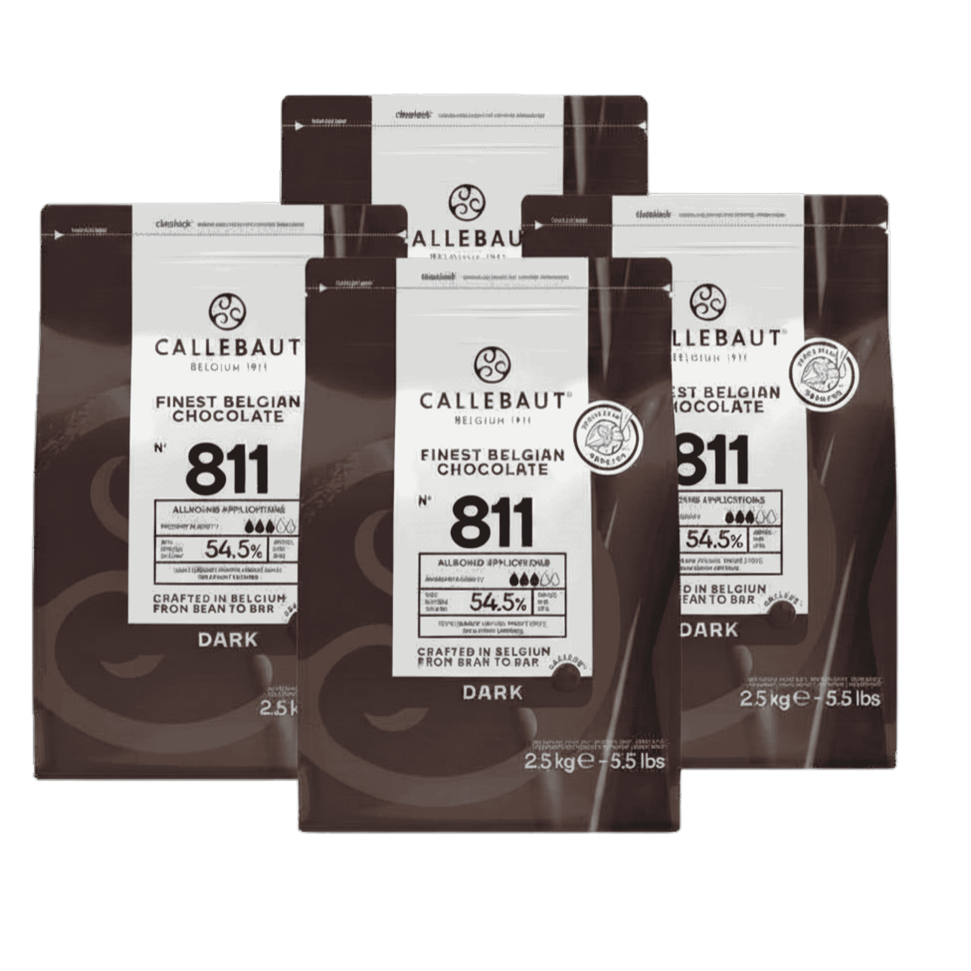Dark Chocolate Callets 54.5% Recipe 811, , small
